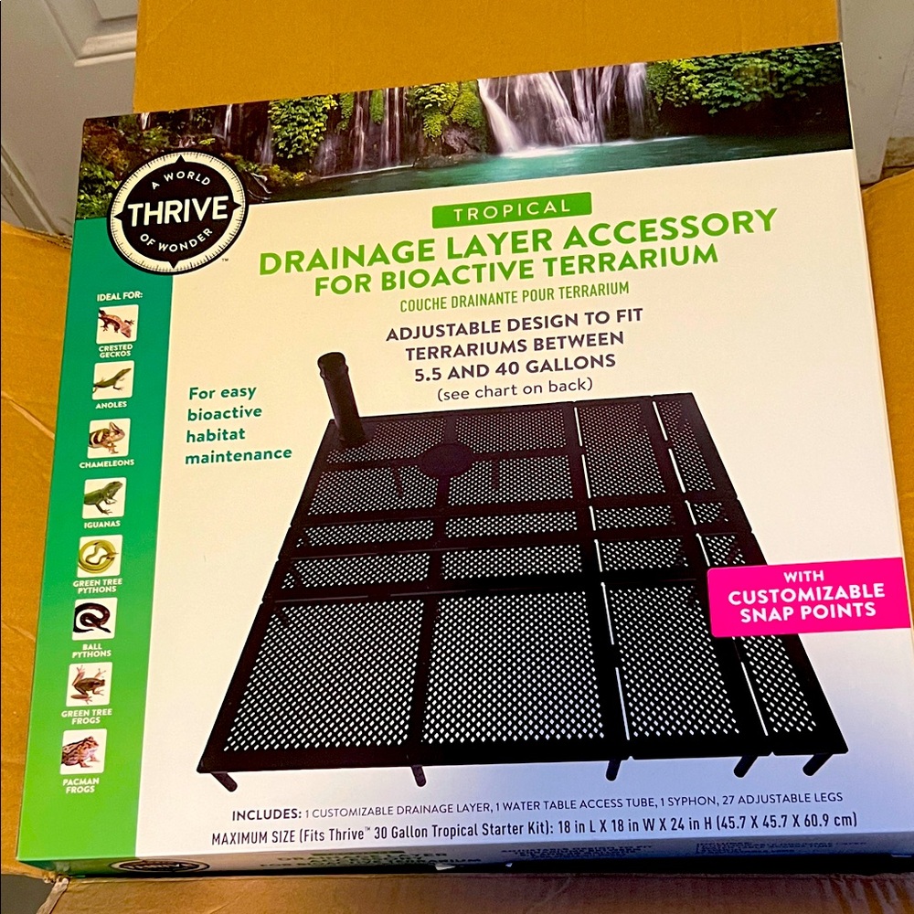 Thrive Tropical Drainage Layer Accessory - Black